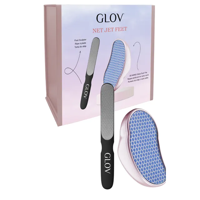 glov-net-jet-feet-set-de-cuidado-de-pies-con-lima-de-vidrio-nano image 1