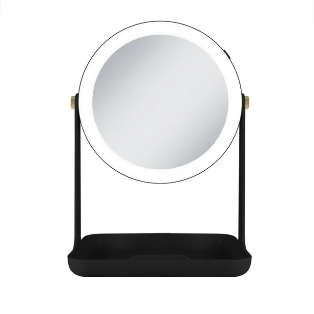 zadro-espejo-de-maquillaje-iluminado-con-luz-led-bandeja-y-soporte-de-m-vil image 1