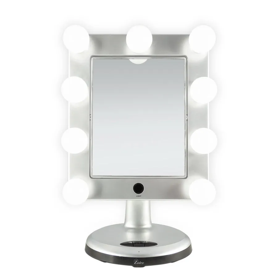 zadro-melrose-espejo-de-maquillaje-iluminado-con-aumento-y-altavoz-bluetooth image 1