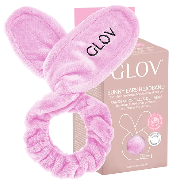 glov-bunny-ears-diadema-y-banda-de-pelo-2-en-1-sujeci-n-de-cabello-durante-skinc image 1