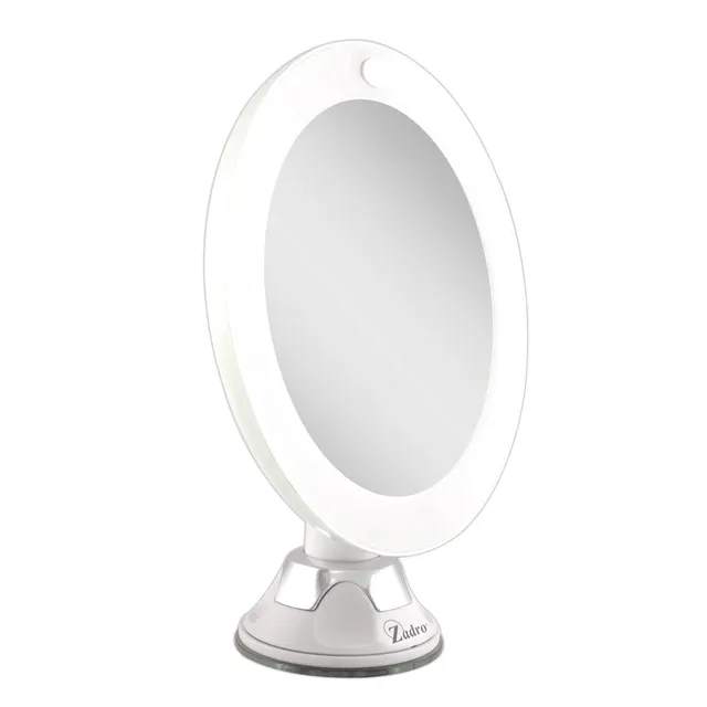 zadro-lighted-wall-mounted-makeup-mirror-espejo-de-pared-led-con-ventosa-aumento image 1