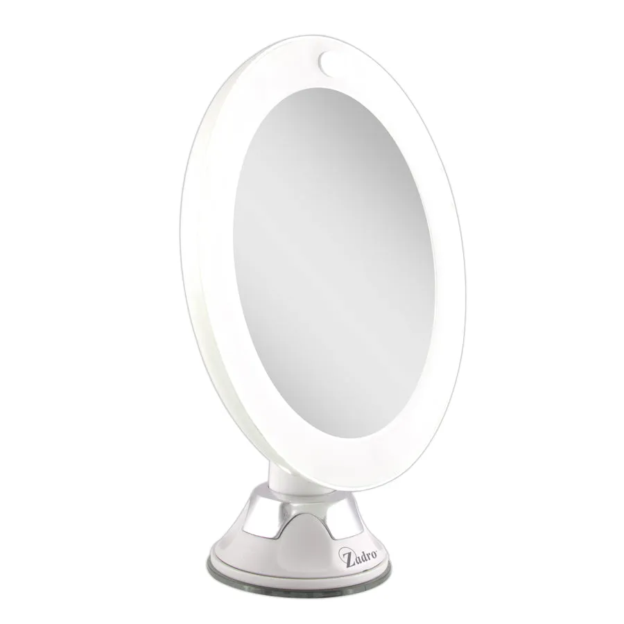 zadro-lighted-wall-mounted-makeup-mirror-espejo-de-pared-led-con-ventosa-aumento image 1