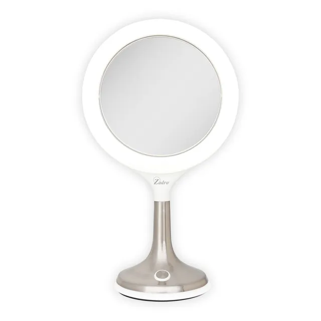 zadro-solana-espejo-de-maquillaje-iluminado-con-aumento-8x-1x-aro-led-regulable- image 1