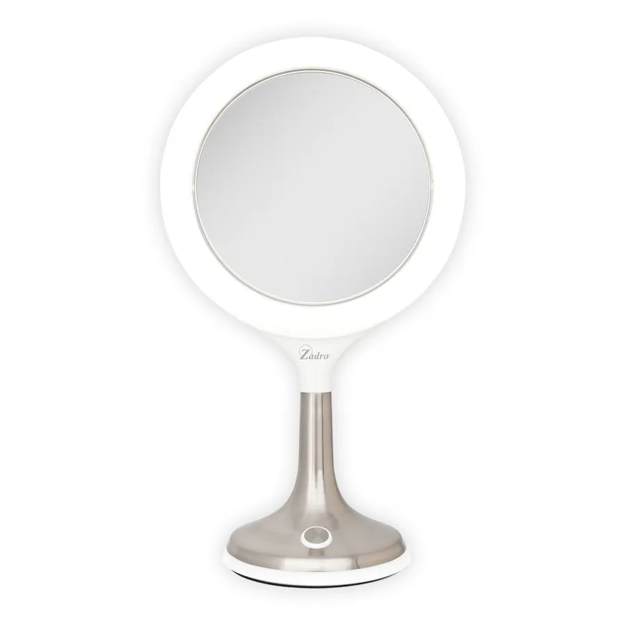 zadro-solana-espejo-de-maquillaje-iluminado-con-aumento-8x-1x-aro-led-regulable- image 1