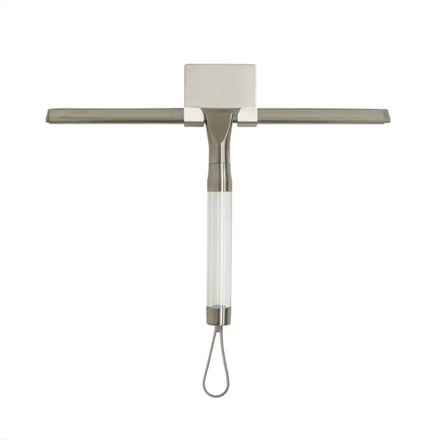 zadro-limpiamamparas-de-ducha-con-hoja-de-silicona-de-12-y-soporte-de-montaje-de image 1
