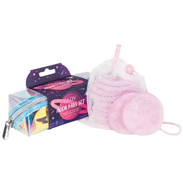 glov-moon-pads-set-10-discos-desmaquillantes-reutilizables-con-neceser-hologr-fi image 1