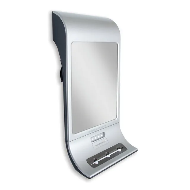 zadro-z-fogless-espejo-de-ducha-antivaho-con-luz-led-montaje-con-ventosa-y-limpi image 1