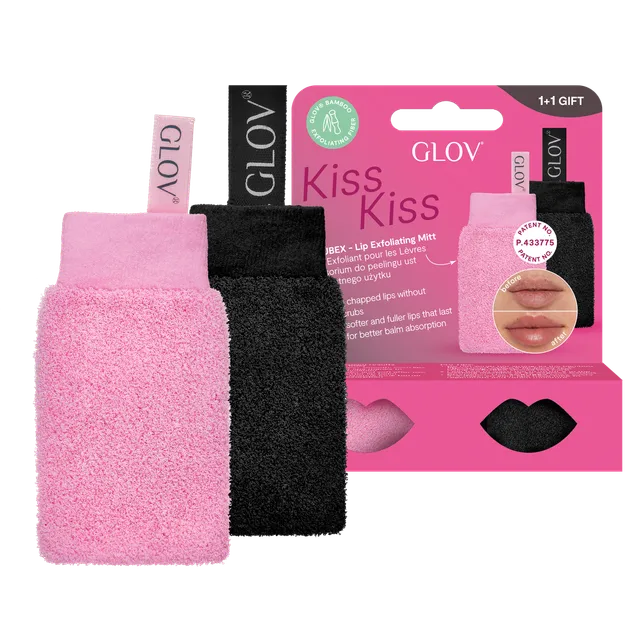 glov-kiss-kiss-set-exfoliante-labial-scrubex-de-bamb-labios-suaves-solo-con-agua image 1