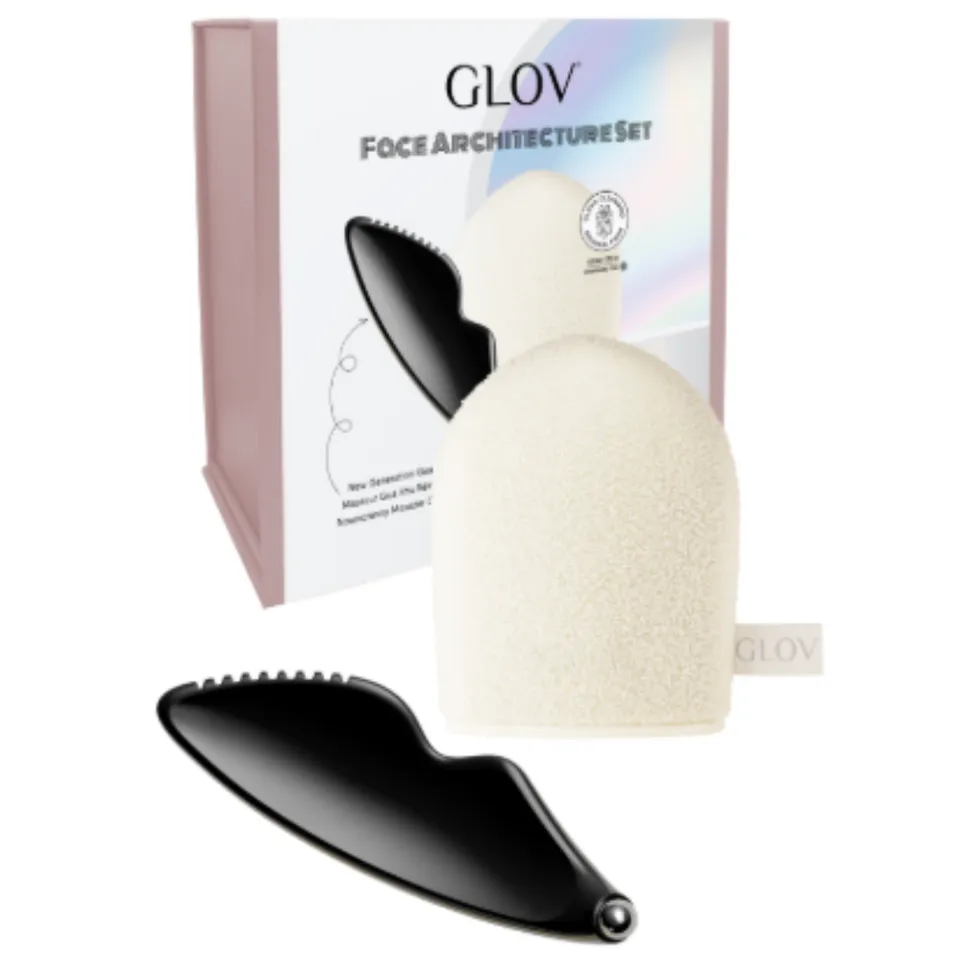 glov-face-architecture-set-set-de-cuidado-facial-con-gua-sha-y-guante-desmaquill image 1