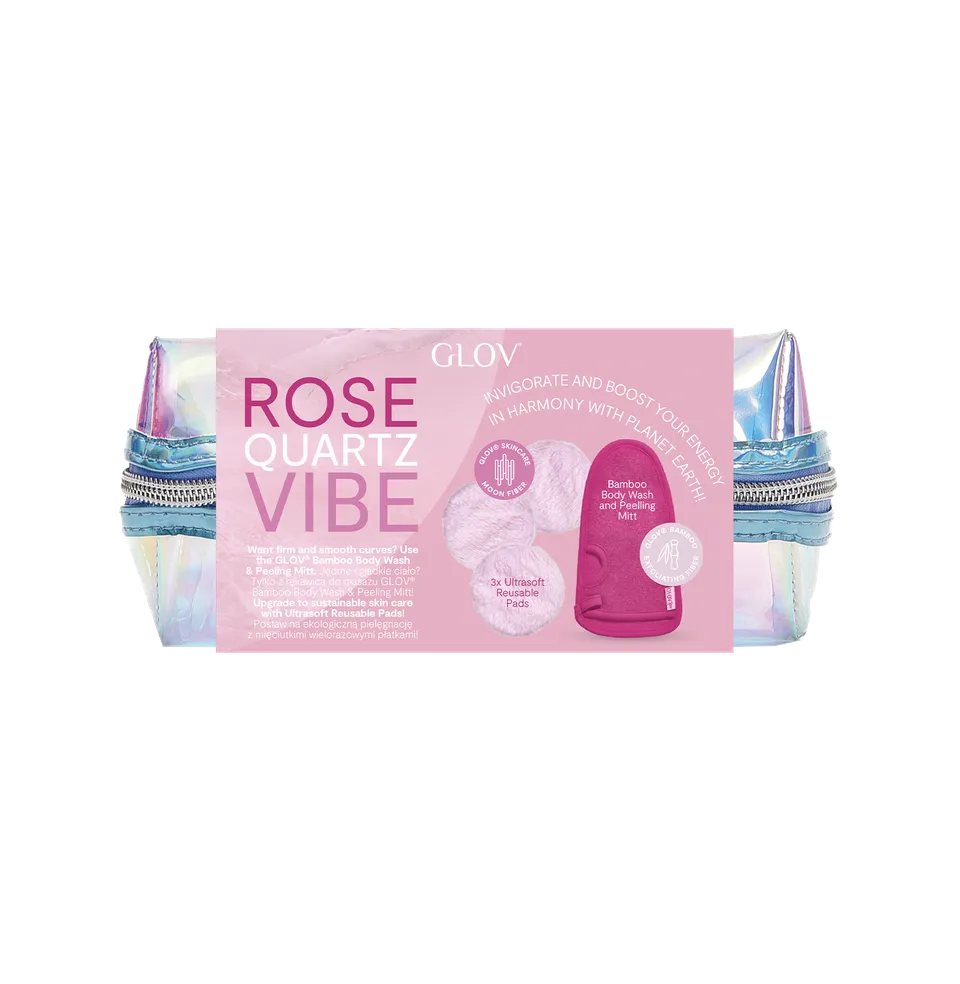 glov-set-rose-quartz-vibes-set-con-manopla-de-exfoliaci-n-corporal-y-discos-de-d image 1