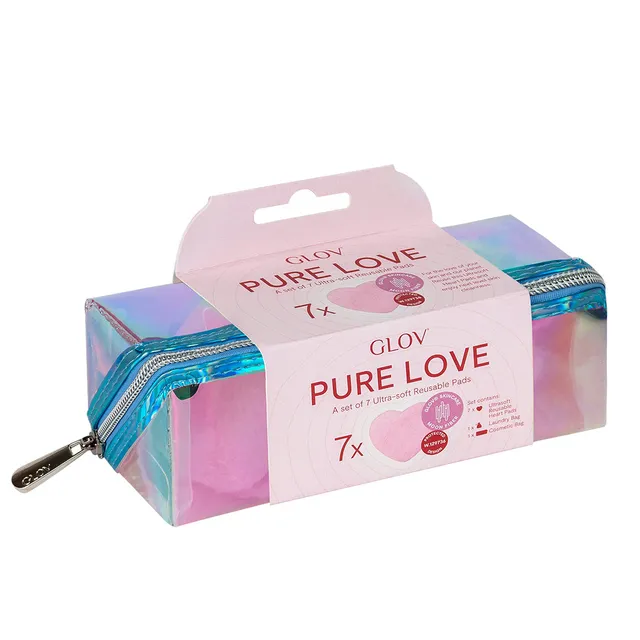 glov-pure-love-set-de-7-discos-desmaquillantes-reutilizables-en-forma-de-coraz-n image 1