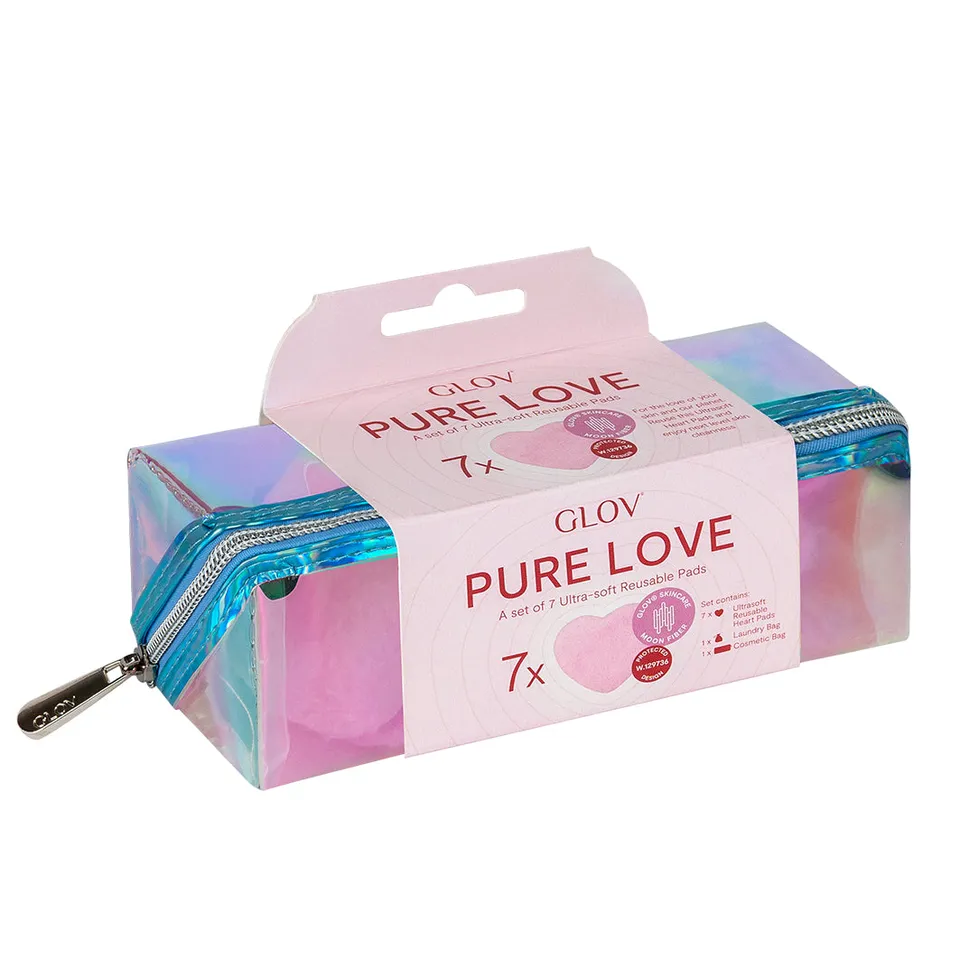 glov-pure-love-set-de-7-discos-desmaquillantes-reutilizables-en-forma-de-coraz-n image 1