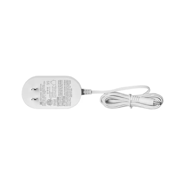 zadro-12v-1a-power-cord-adapter-adaptador-de-corriente-blanco-con-conector-barre image 1