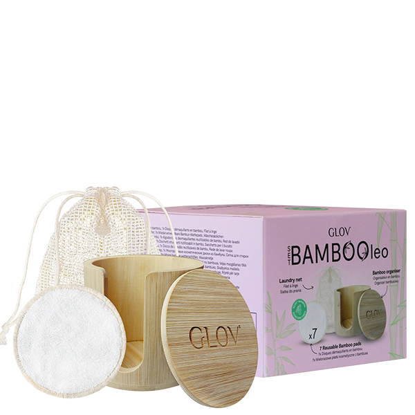 glov-bambooleo-set-set-de-7-discos-desmaquillantes-de-fibra-de-bamb-con-organiza image 1