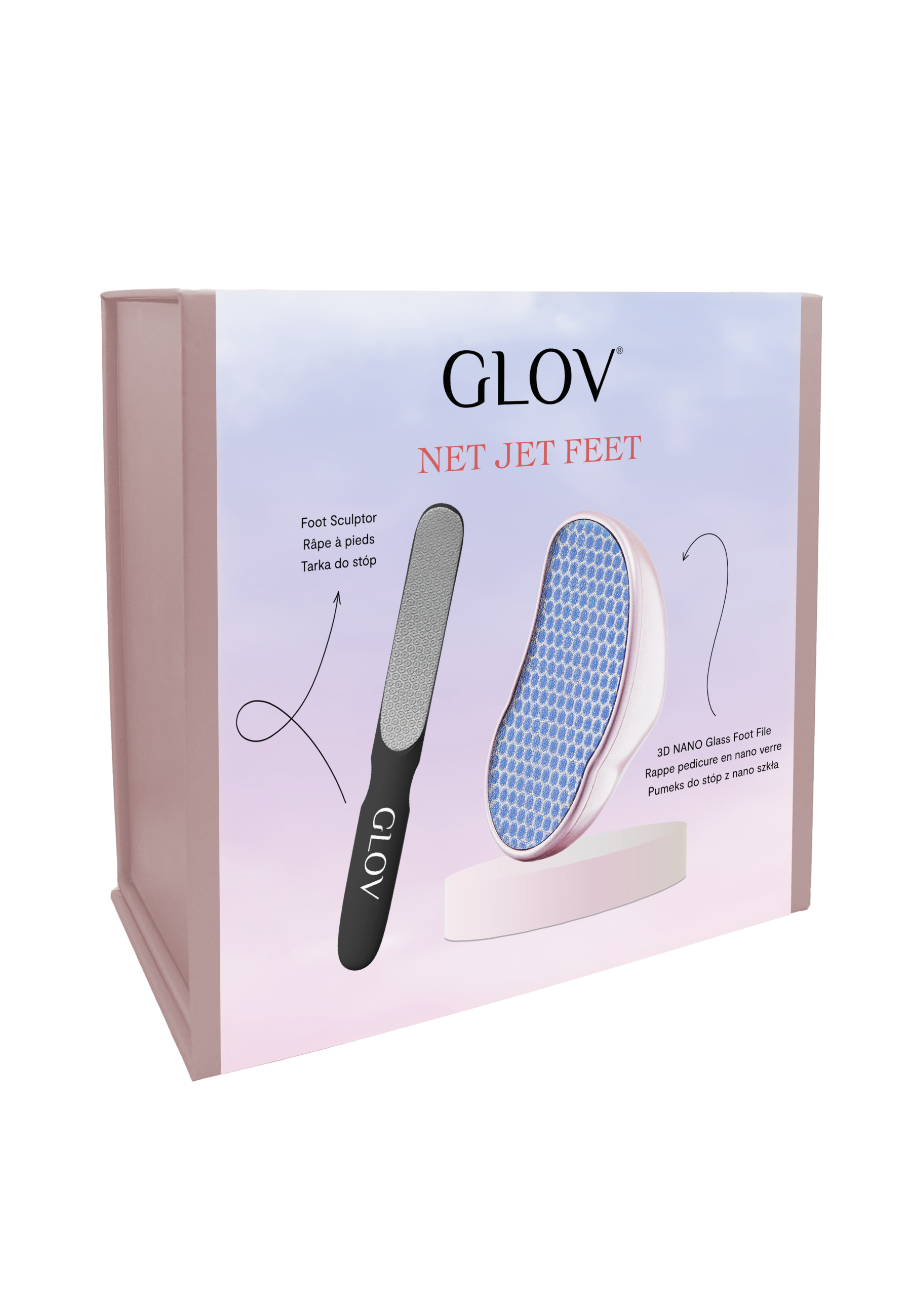 glov-net-jet-feet-set-de-cuidado-de-pies-con-lima-de-vidrio-nano image 3
