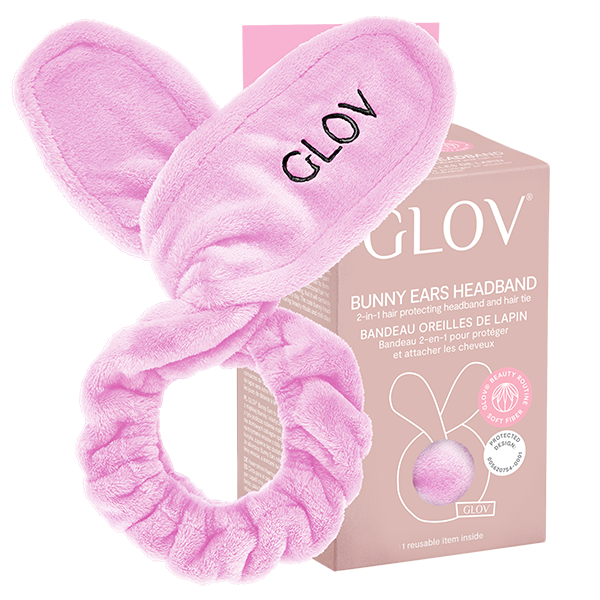 glov-bunny-ears-diadema-y-banda-de-pelo-2-en-1-sujeci-n-de-cabello-durante-skinc image 1