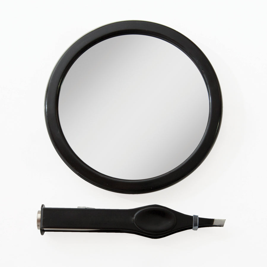 zadro-compact-mirror-con-pinzas-iluminadas-led-y-aumento-12x-espejo-compacto-de- image 1