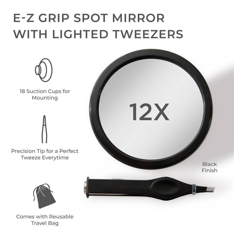 zadro-compact-mirror-con-pinzas-iluminadas-led-y-aumento-12x-espejo-compacto-de- image 2