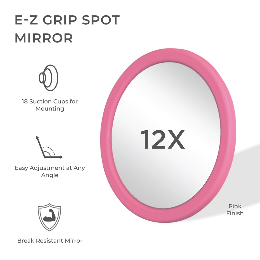 zadro-e-z-grip-spot-mirror-espejo-compacto-de-mano-con-aumento-12x-y-18-ventosas image 2