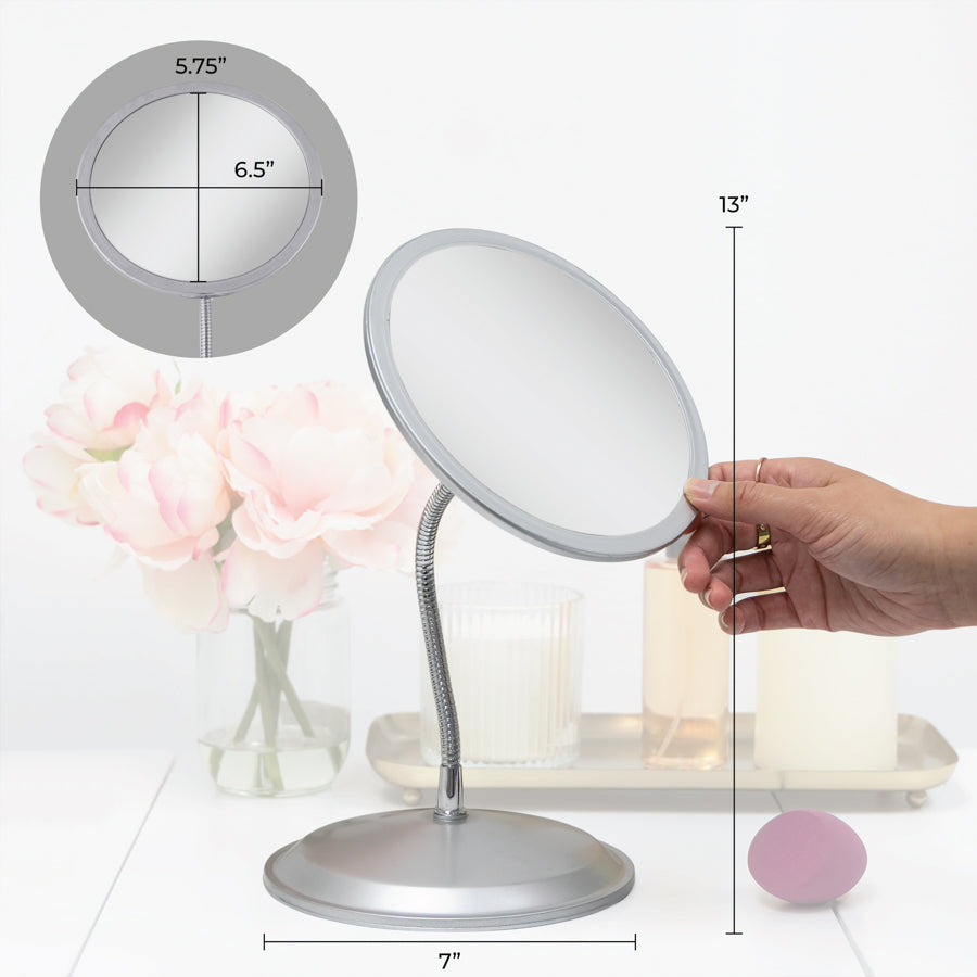 zadro-gooseneck-espejo-de-maquillaje-de-pared-con-brazo-flexible-aumento-10x-5x- image 3