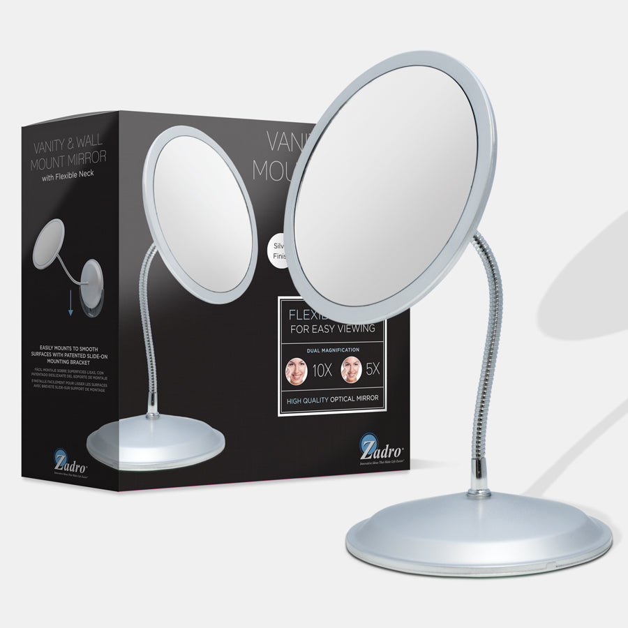 zadro-gooseneck-espejo-de-maquillaje-de-pared-con-brazo-flexible-aumento-10x-5x- image 4