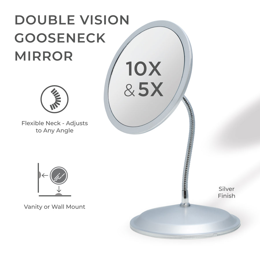 zadro-gooseneck-espejo-de-maquillaje-de-pared-con-brazo-flexible-aumento-10x-5x- image 2