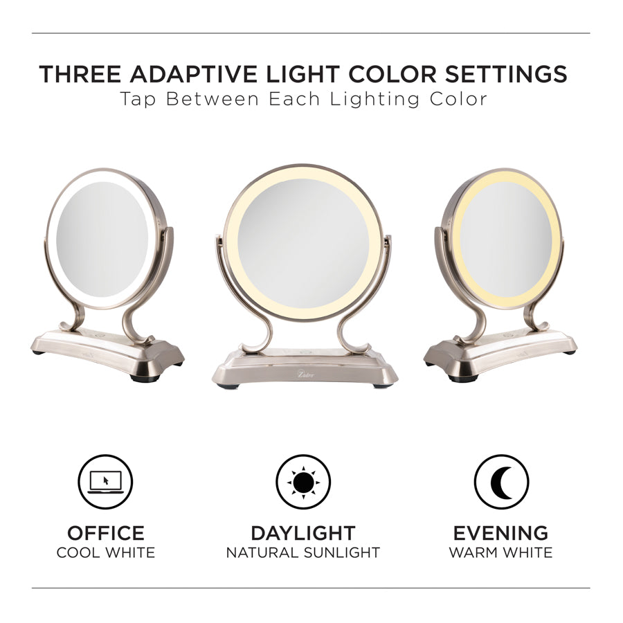zadro-eleganze-espejo-de-maquillaje-led-con-aumento-y-3-ajustes-de-luz image 3