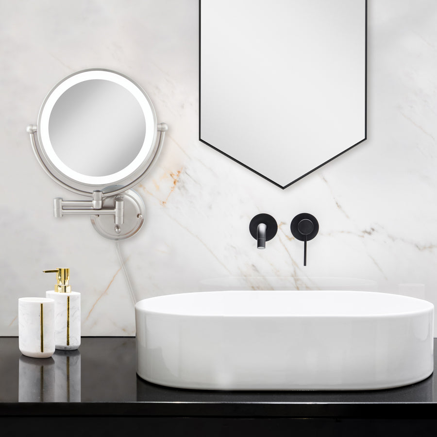 zadro-glamour-espejo-de-pared-iluminado-con-amplificaci-n-5x-1x-n-quel-satinado image 6