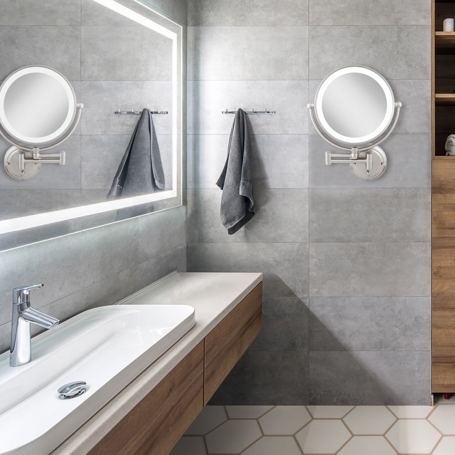zadro-glamour-espejo-de-pared-iluminado-con-amplificaci-n-5x-1x-n-quel-satinado image 4