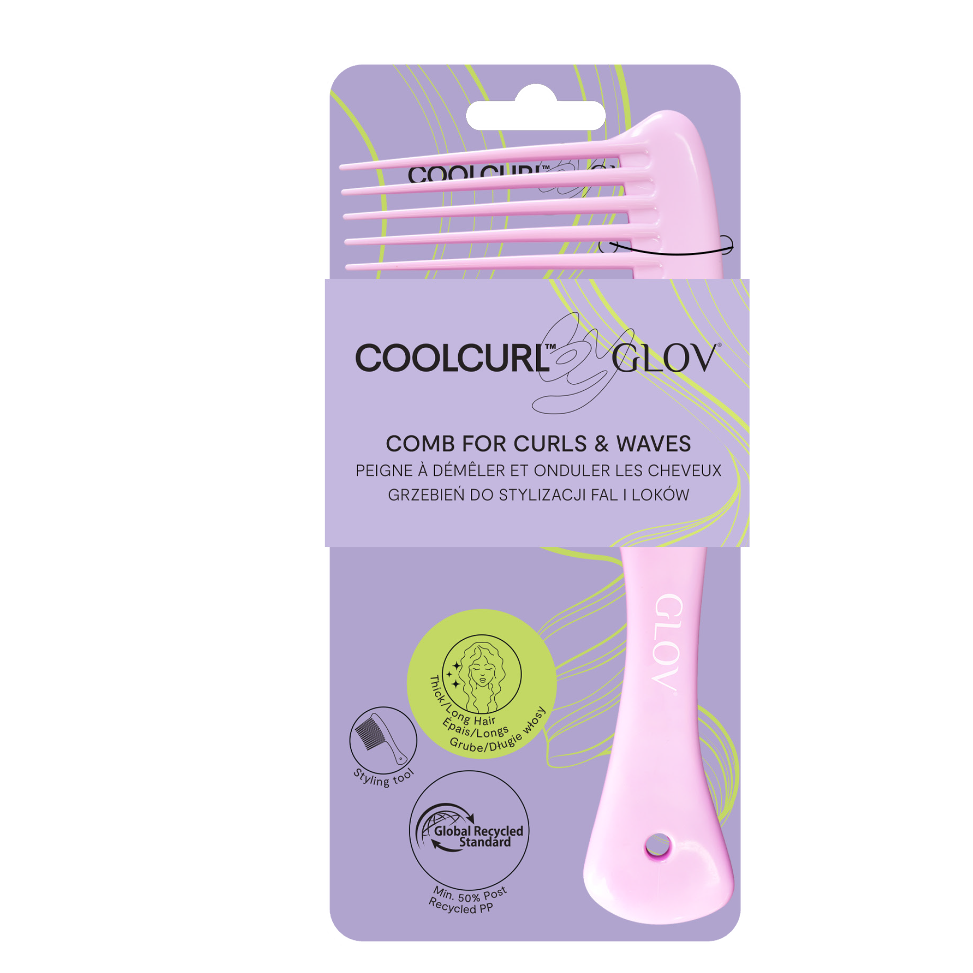 glov-coolcurl-peine-3d-para-ondas-y-rizos image 1