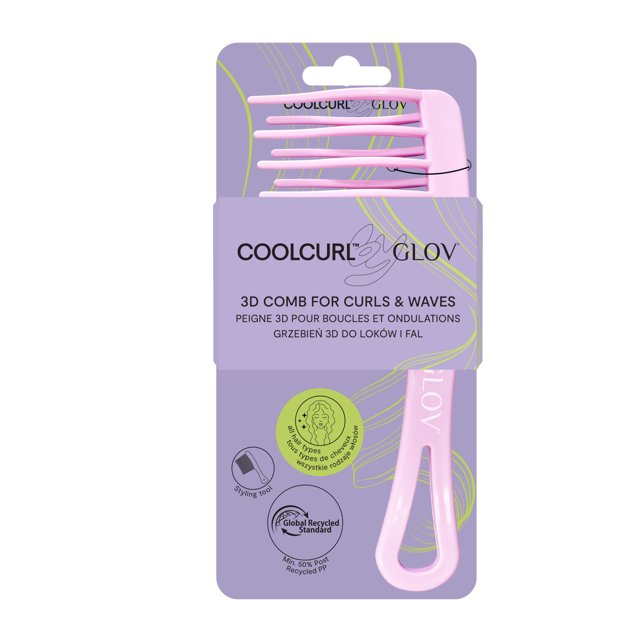 glov-coolcurl-3d-peine-moldeador-para-ondas-y-rizos image 1
