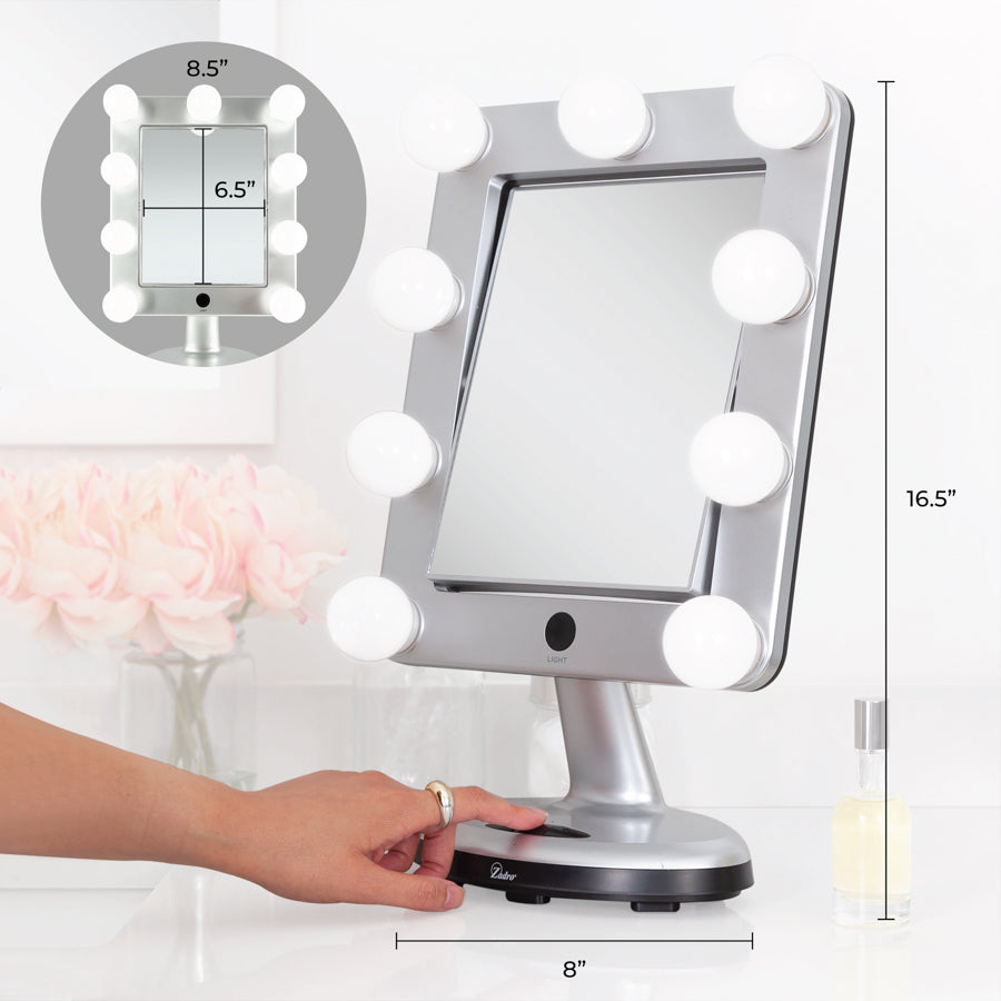 zadro-melrose-espejo-de-maquillaje-iluminado-con-aumento-y-altavoz-bluetooth image 3
