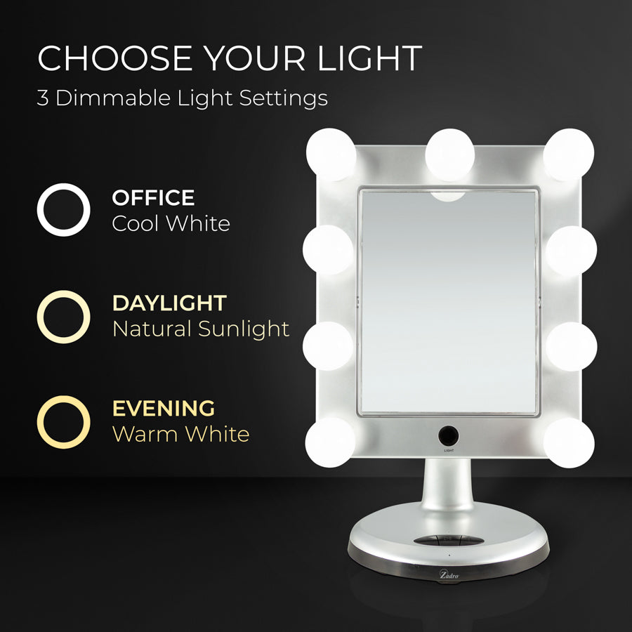 zadro-melrose-espejo-de-maquillaje-iluminado-con-aumento-y-altavoz-bluetooth image 4