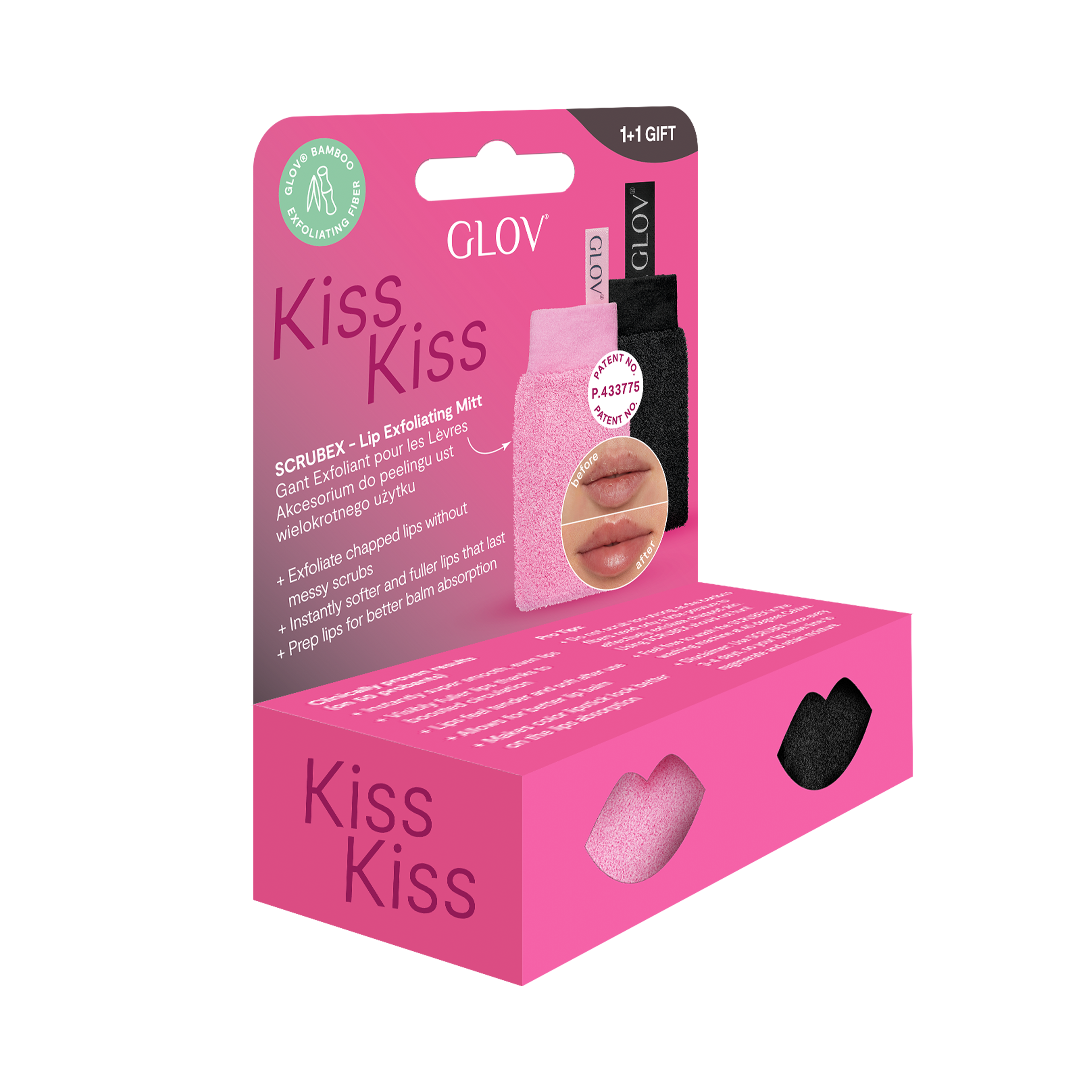 glov-kiss-kiss-set-exfoliante-labial-scrubex-de-bamb-labios-suaves-solo-con-agua image 4