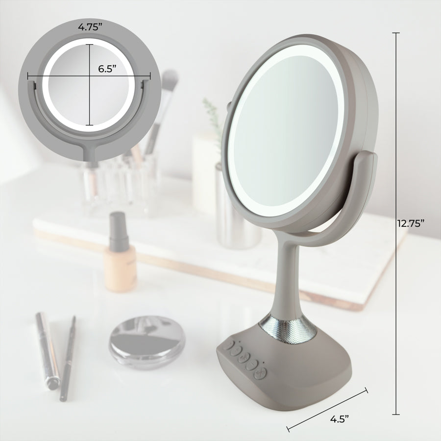 zadro-espejo-de-maquillaje-iluminado-con-aumento-1x-5x-bluetooth-y-usb-doble-car image 3