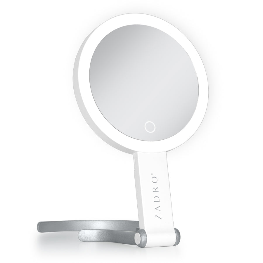 zadro-led-lighted-travel-ready-espejo-de-mano-recargable-con-aumento-10x-y-sopor image 4