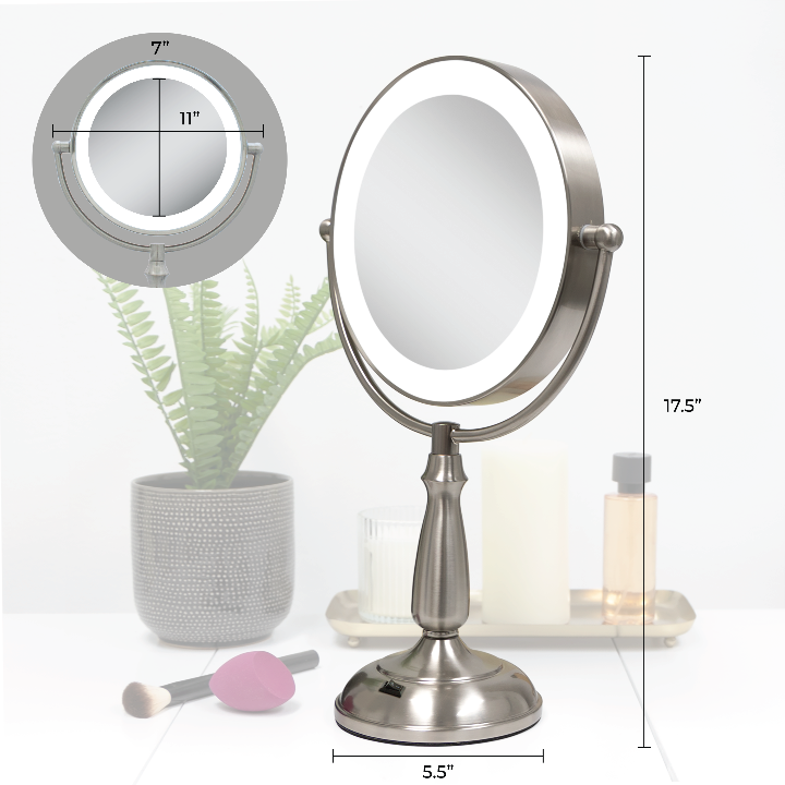 zadro-espejo-de-maquillaje-iluminado-con-aumento-e-interruptor-basculante-28-cm- image 3