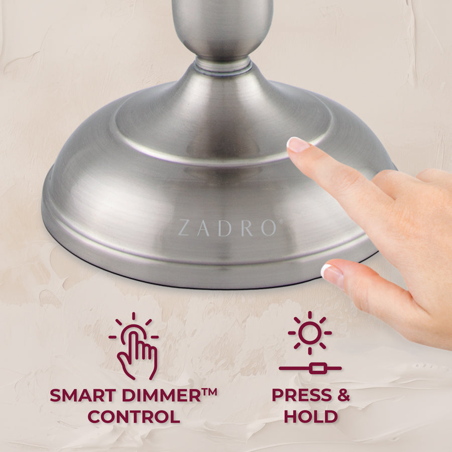 zadro-espejo-de-maquillaje-iluminado-con-aumento-led-y-base-t-ctil-regulable-dob image 3