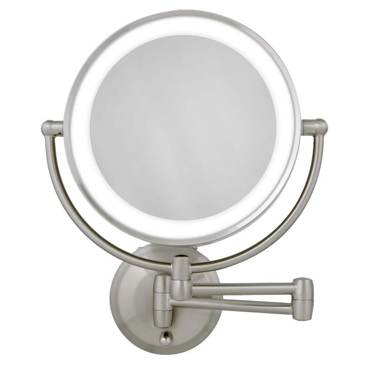 zadro-espejo-de-maquillaje-iluminado-de-pared-con-aumento-10x-1x-y-brazo-extensi image 1