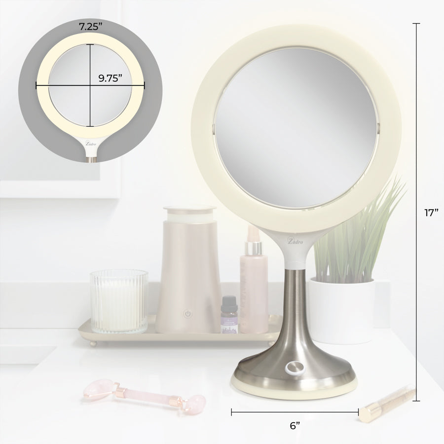 zadro-mood-therapy-espejo-de-maquillaje-iluminado-led-con-aumento-8x-1x image 3
