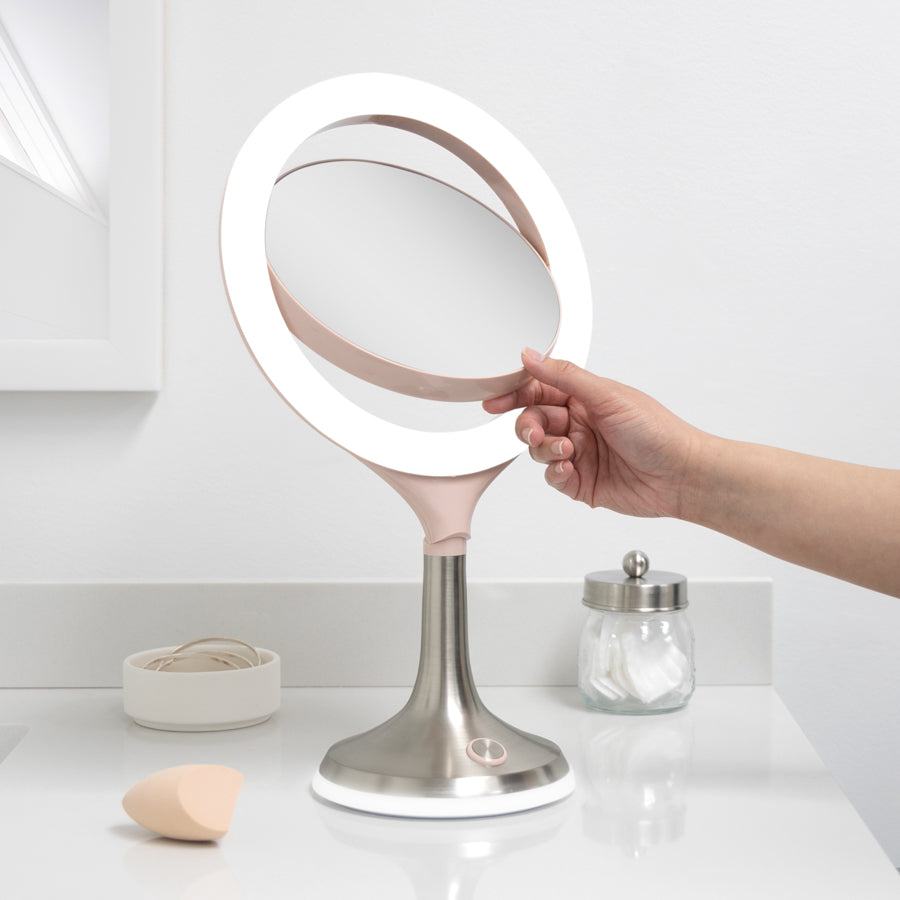 zadro-solana-espejo-de-maquillaje-iluminado-con-aumento-8x-1x-aro-led-regulable- image 6