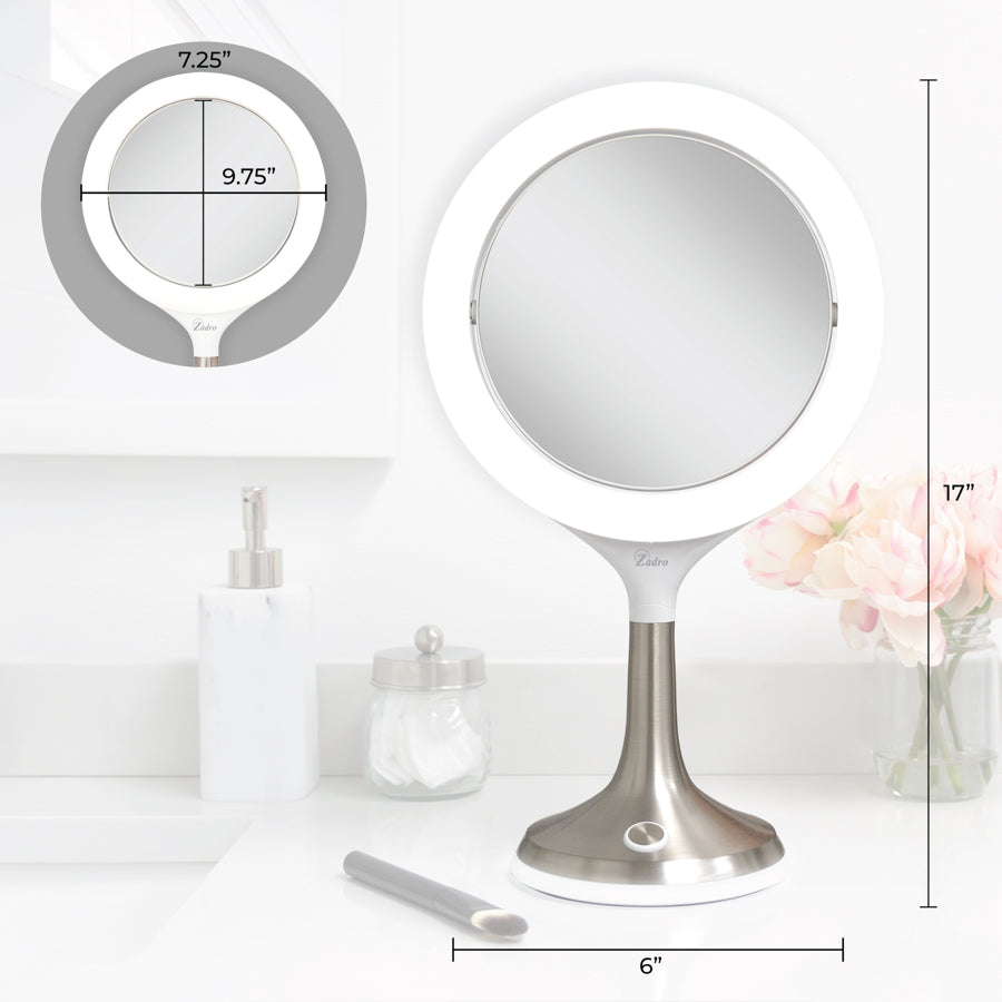 zadro-solana-espejo-de-maquillaje-iluminado-con-aumento-8x-1x-aro-led-regulable- image 3