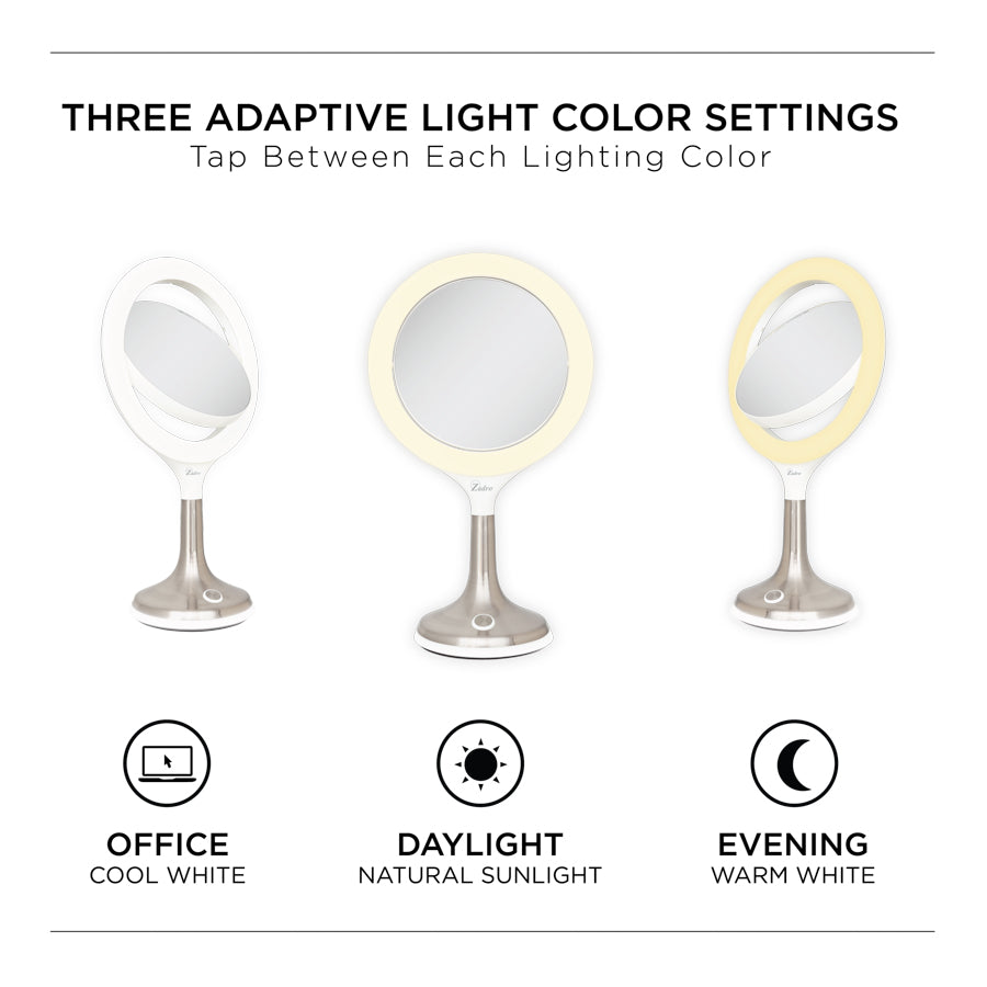zadro-solana-espejo-de-maquillaje-iluminado-con-aumento-8x-1x-aro-led-regulable- image 5