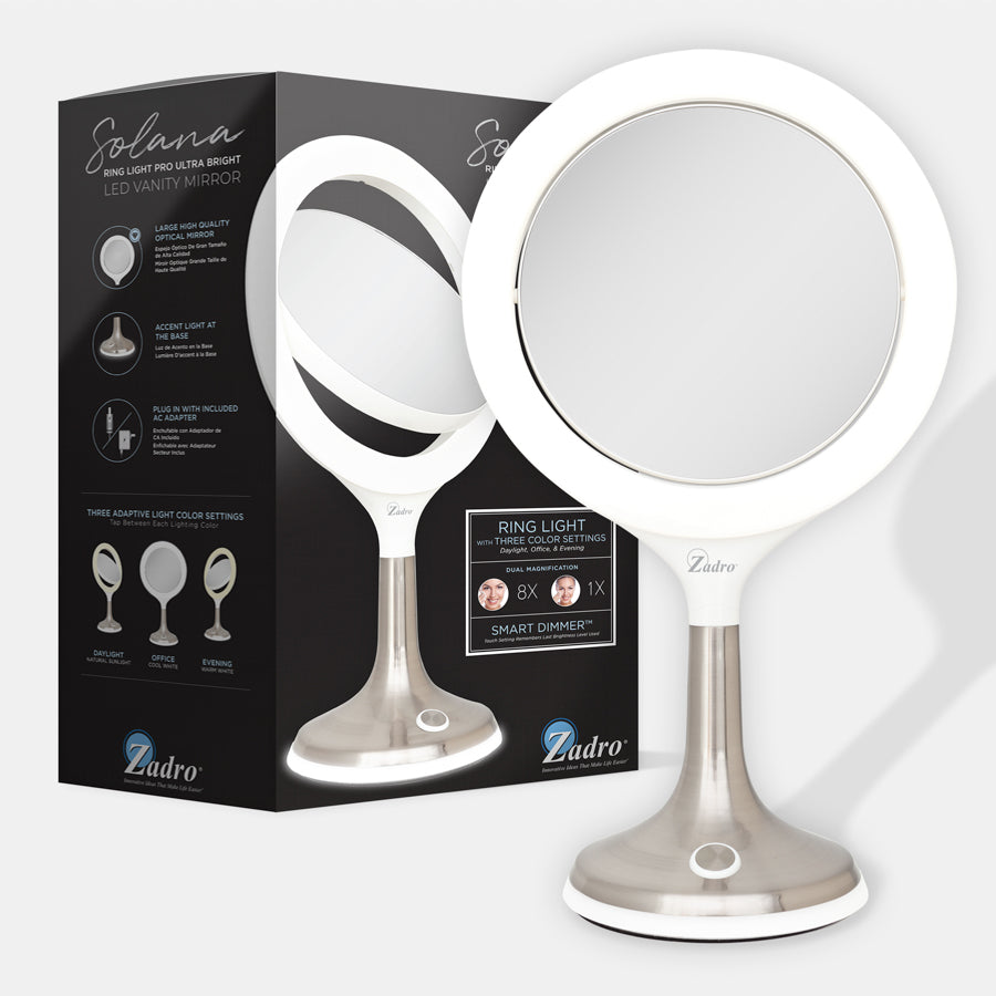 zadro-solana-espejo-de-maquillaje-iluminado-con-aumento-8x-1x-aro-led-regulable- image 8