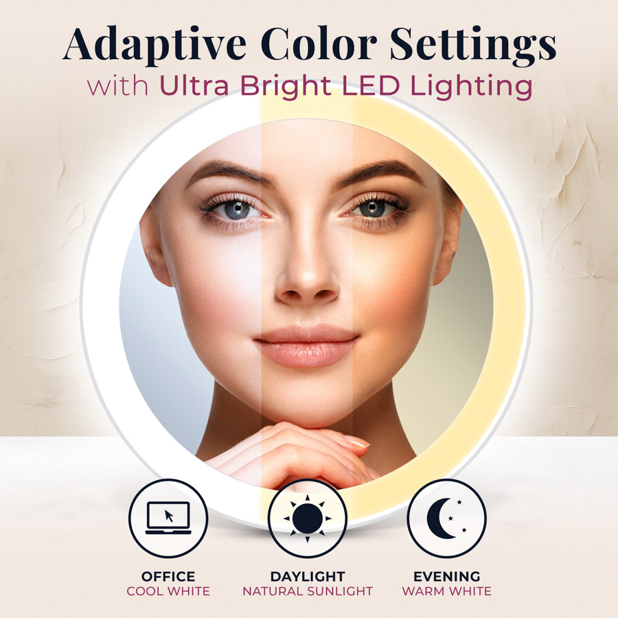 zadro-espejo-compacto-led-recargable-con-aumento-3x-y-funda-incluida image 7