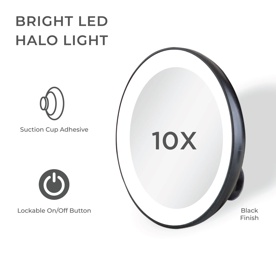 zadro-lighted-compact-mirror-espejo-compacto-iluminado-led-con-ventosa-y-aumento image 2
