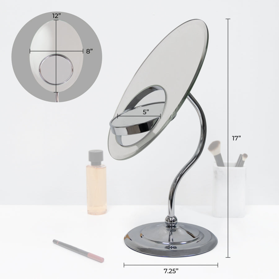 zadro-tri-optics-espejo-de-tocador-biselado-con-aumento-8x-3x-1x-y-espejo-de-det image 3