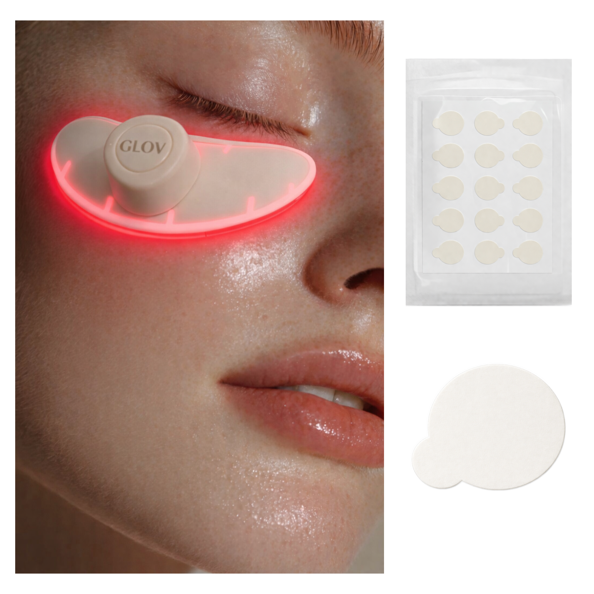glov-pegatinas-adhesivas-para-dispositivos-led-pack-15-unidades-de-repuesto-luna image 1