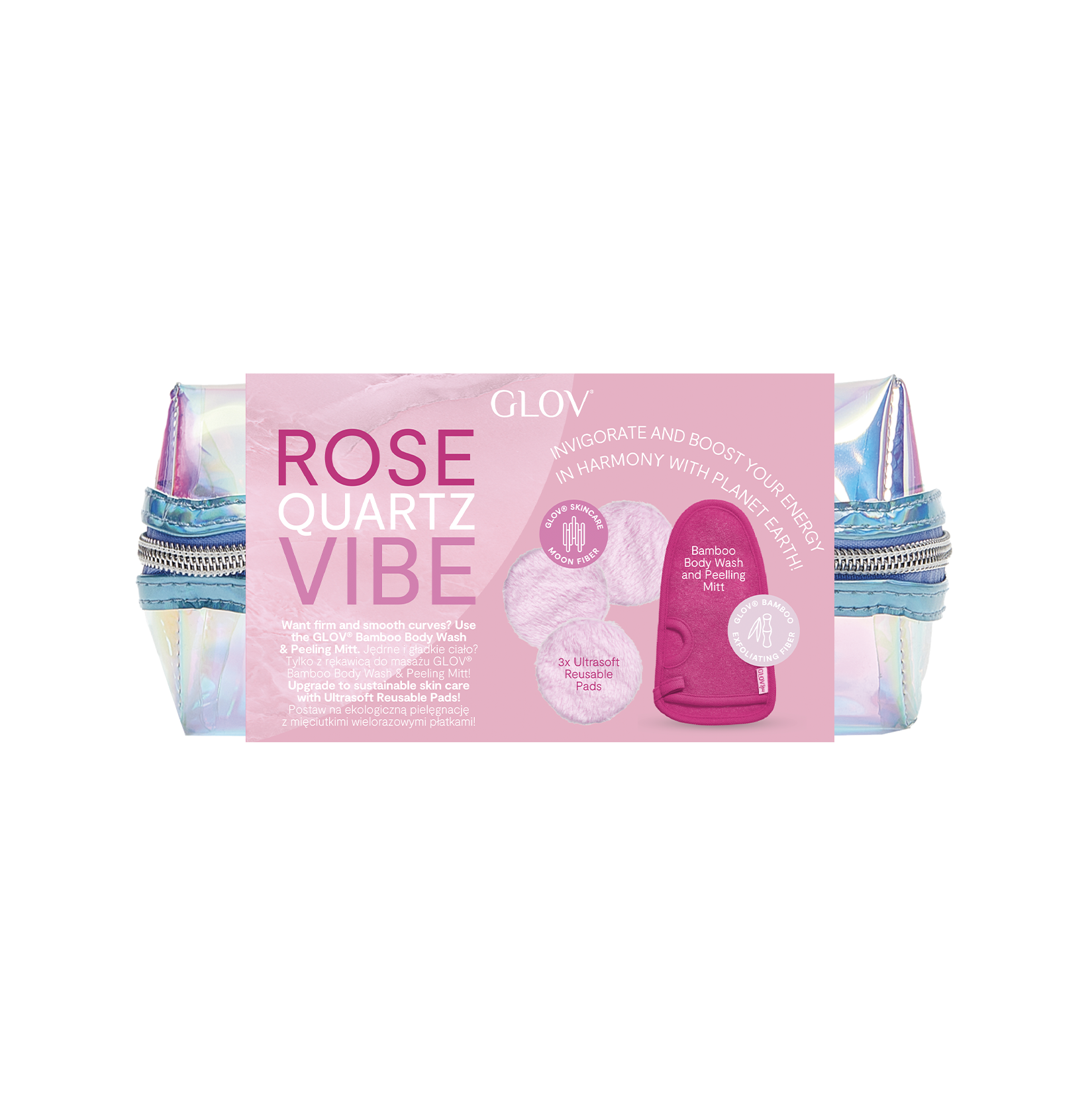 glov-set-rose-quartz-vibes-set-con-manopla-de-exfoliaci-n-corporal-y-discos-de-d image 1