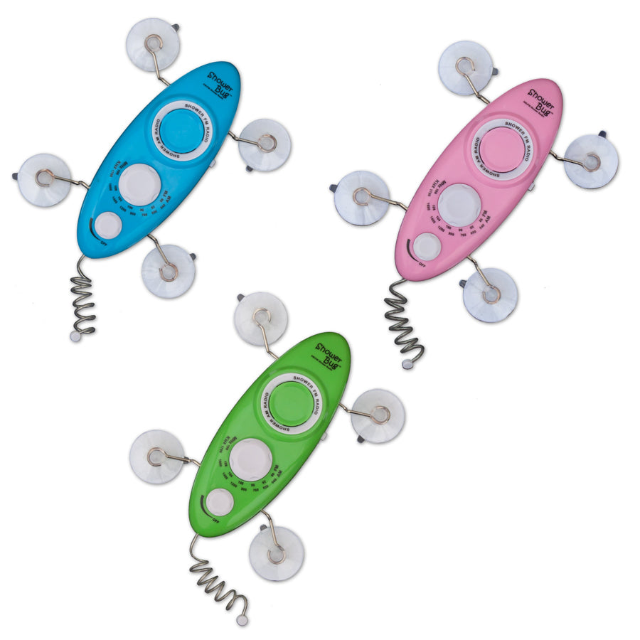 zadro-shower-bug-2-0-radio-de-ducha-am-fm-impermeable-con-ventosas-y-sintonizado image 3